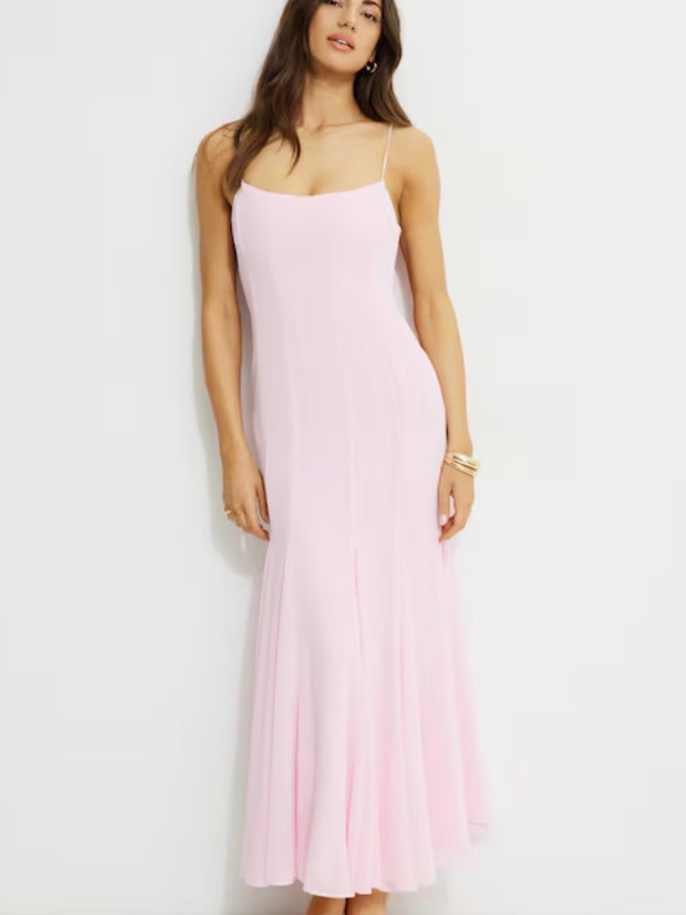 Dynamite Light Pink Spaghetti-Strap Maxi Dress